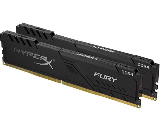 HyperX Fury 16GB 2666MHz DDR4 CL16 DIMM (Kit of 2) 1Rx8  Black XMP Des...